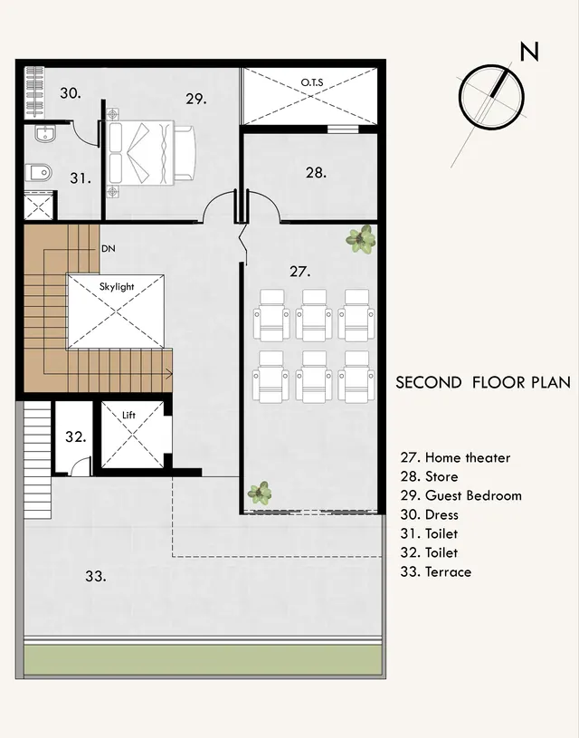 Second floor plan