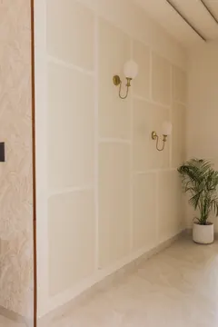 Panelled wall